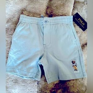 Polo by Ralph Lauren light blue shorts.